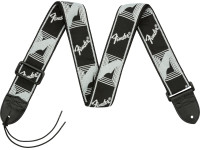 Correia de nylon/Correia de nylon Fender Monogrammed Strap, Black Light Blue Grey Blue 