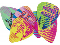Palhetas para guitarra Fender  MonoNeon Pick Tin, Medium, Set of 6