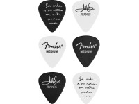 Conjunto de 6 palhetas para guitarra/Palhetas para guitarra Fender  Palhetas Serie Juanes 351 Celulose 6 Pack