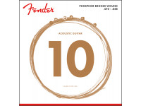 Jogo de cordas .010 Fender  Phosphor Bronze Ball End, 60XL .010-.048 Gauges (6)