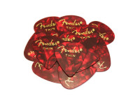 Palheta/Palhetas para guitarra Fender  Premium Celluloid 351 Shape Picks Thin Red Moto 12-Pack