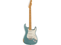  Guitarra elétrica/Guitarras formato ST Fender Vintera Road Worn Mischief Maker Stratocaster MN Firemist Silver B-Stock