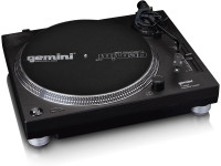 Gira-Discos Profissional para DJ/Gira-discos profissionais de Dj GEMINI Gira-Discos 33/45/78RPM Preto TT-5000