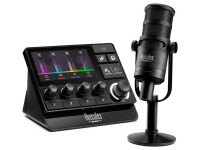 Interface Áudio USB/Conjunto para estúdio Hercules DJ Stream Essentials Kit – Kit de Streaming Profissional com Interface XLR
