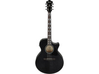 Guitarra Acústica Electrificada/Guitarra Acústica Ibanez AE170TBK Transparent Black