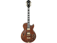 Guitarra elétrica/Guitarras formato Hollowbody Ibanez AG95MG Artcore Expressionist Dark Amber