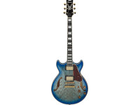  Guitarra elétrica/Guitarras formato Hollowbody Ibanez AM93QAJBB Jet Blue Burst Artcore Expressionist
