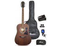 Guitarra Dreadnought/Guitarra Acústica Ibanez V54NJP-OPN Set 