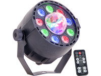 Projector LED PAR Ibiza  Projector Luz c/ 9 Leds RGBW DMX