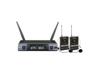 Sistema sem fio com microfone de cabeça/Sistema sem fio com microfone de cabeça Karma  Microfone Cabeça s/ Fios + Receptor UHF (2 uni)