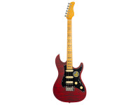  Guitarra elétrica/Guitarras formato ST Larry Carlton S7 FM See Thru Red New Gen