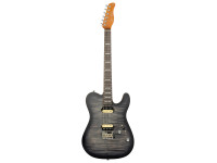  Guitarra elétrica/Guitarras formato T Larry Carlton T7 FM Trans Black New Gen