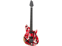  Guitarra elétrica/Outros formatos Limited Edition Wolfgang Special Striped Series, Escala em Ébano, Red with Black and White Stripes, Aged