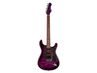  Guitarra elétrica/Guitarras formato ST Magneto U-One Sonnet Modern US-2300 See Thru Purple with Gig Bag