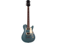  Guitarra elétrica/Guitarras formato Single Cut Magneto U-One Velvet Deluxe Metallic Green Silk with Gig Bag