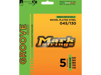 Jogo de cordas .045 para baixo elétrico de 5 cordas Markbass Groove NS 5 045-130