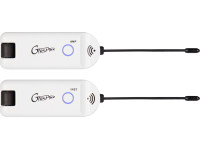 Sistema de Wireless/Sistemas sem fios com microfones para instrumentos Mooer GTRS GWU4 Wireless Plug Branco