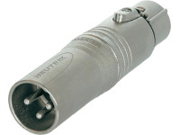 Ficha/Fichas XLR de 3 polos (macho e fêmea) Neutrik  NA3M5F DMX Adapter 5-pole female / 3-pole male