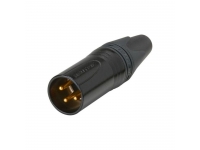 Fichas XLR de 3 polos (macho e fêmea) Neutrik NC3 MXX-B 