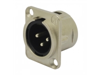 Fichas XLR de 3 polos/Fichas XLR de 3 polos (macho e fêmea) Neutrik NC3MDL1 