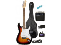 Pack de Guitarra Elétrica/Packs de guitarra  OQAN QGE-ST25 SB PACK ELÉTRICA 