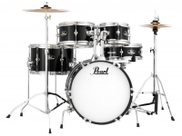 Conjunto completo de bateria junior/Baterias para Criança Pearl Roadshow Junior Jet Black 16