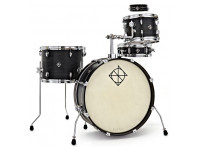 Conjunto de Bateria/Conjuntos de bateria sem ferragens Dixon PODL520BKC Little Roomer Fusion 20 Satin Black Coal Lacquer