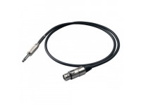 Adaptador Jack 6.3mm - XLR/Adaptadores e conversores Proel BULK200LU3 3 m 