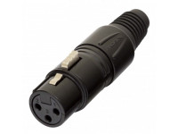 Fichas XLR de 3 polos (macho e fêmea) Proel  XLR3FVPRON 