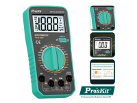 Multímetro Digital/Ferramentas de mão  PROSKIT   Multímetro Digital 3½ Retroiluminado True Rms