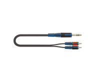 Cabos/Adaptadores e conversores Quiklok  RKSA/120-2 Cabo adaptador ROK SOLID Jack Stereo / 2 x RCA M 2 m