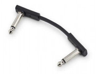 Cabos de Patch Rockboard  Flat Patch Cable Black 5 cm 