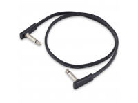Cabos de Patch Rockboard  Flat Patch Cable Black 60cm 