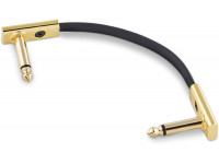 Cabos de Patch Rockboard  Flat Patch Cable Gold 10 cm 