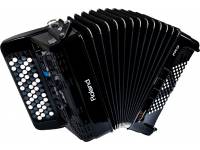 Acordeão Electrónico de Botões/Acordeão Roland FR-1XB BK Acordeão Eletrónico Botões Preto USB