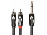  Cabo de Instrumento/Cabos de áudio Roland RCC-10-TR2RV2 Cabo Audio RCA Duplo / Jack stereo 3m Garantia Vitalícia