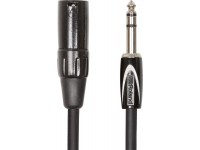  Cabo de microfone/Cabos XLR / Microfone Roland RCC-10-TRXM Cabo Microfone XLR macho / Jack TRS stereo balanceado 3m Garantia Vitalícia