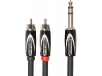  Cabo de Instrumento/Cabos de áudio Roland RCC-5-TR2R Cabo Audio RCA Duplo / Jack reto stereo 1.5m Garantia Vitalícia