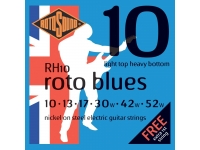 Jogo de cordas .010 Rotosound Nickel Light Top Heavy Bottom RH10 Blues 10-52