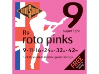 Jogo de cordas .009 Rotosound Nickel Super Light R9 9-42