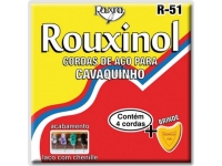 Conjuntos de cordas para cavaquinho Rouxinol Jogo Cordas Cavaquinho Brasileiro R51