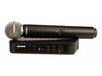 Sistema sem fios com microfone de mão Shure BLX24/SM58 H8E