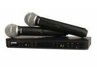 Microfones sem fio/Sistema sem fios com microfone de mão Shure BLX288/PG58 