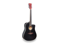 Guitarra acústica dreadnought/Guitarra Acústica Soundsation Dreadnought Cutaway c/preamp Meadow DNCE-BK