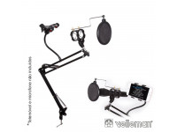 Suporte para microfone Velleman  Suporte Mesa para Microfone com Filtro Acústico