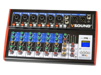 Mesa de Mistura Analógica/Mesa de Mistura Analógica VSOUND Mesa De Mistura 8 Canais