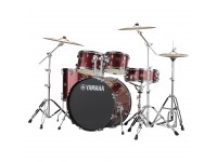 Conjunto de bateria completo Yamaha Rydeen Studio Burgundy Glitter 20” incl. Set Pratos