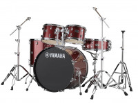 Conjuntos de bateria com ferragens sem pratos Yamaha Rydeen Studio Burgundy Glitter 20”